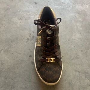 Michael Kors Brown and Gold Men's Sneakers